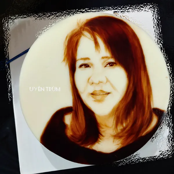 Bánh Rau Câu Vẽ Chân Dung THEO YÊU CẦU size 24cm