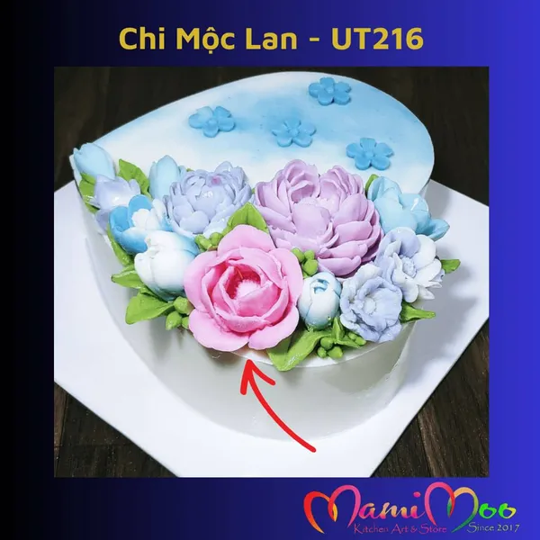 Khuôn Silicon Hoa Chi Mộc Lan - UT216