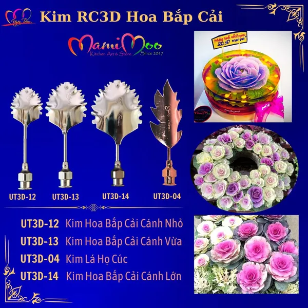 Kim RC3D Hoa Bắp Cải - Uyên Trùm