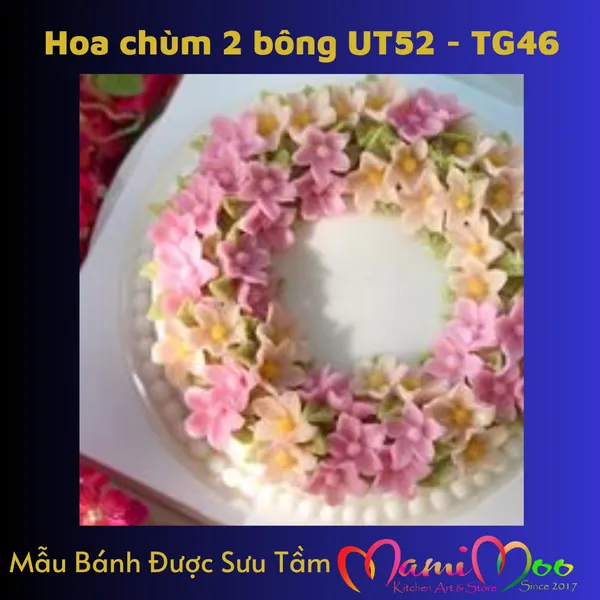 Khuôn Silicon Chùm Hoa Dừa Cạn - UT52
