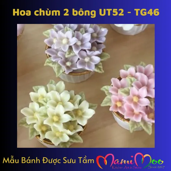 Khuôn Silicon Chùm Hoa Dừa Cạn - UT52