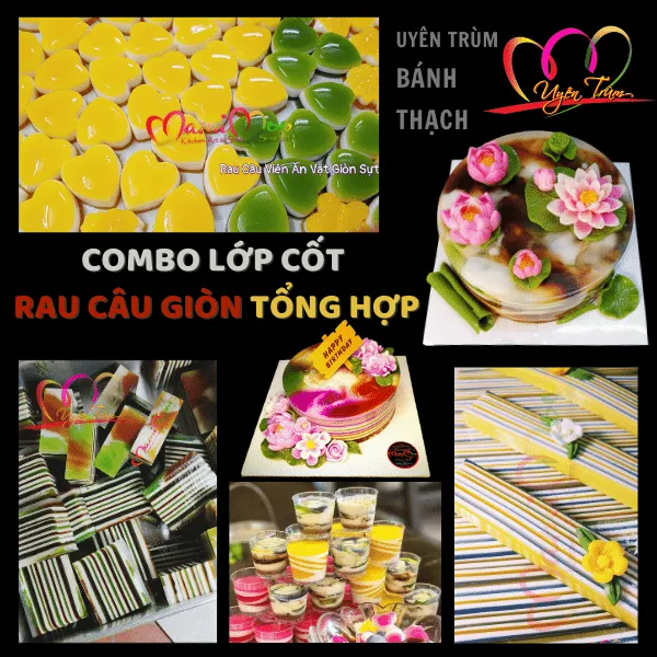 Combo Lớp Cốt Rau Câu Giòn Tổng Hợp - Uyên Trùm