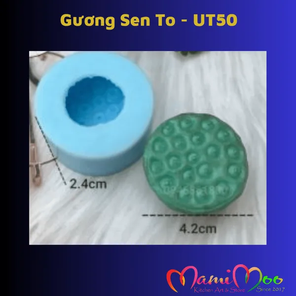 Khuôn Silicon Gương Sen To - UT50