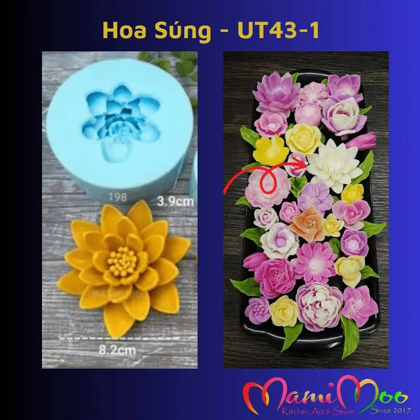 Khuôn Silicon Hoa Súng - UT43-1