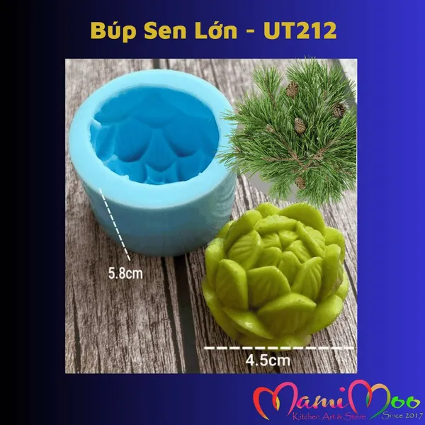 Khuôn Silicon Búp Sen Lớn Cánh Múp - UT212