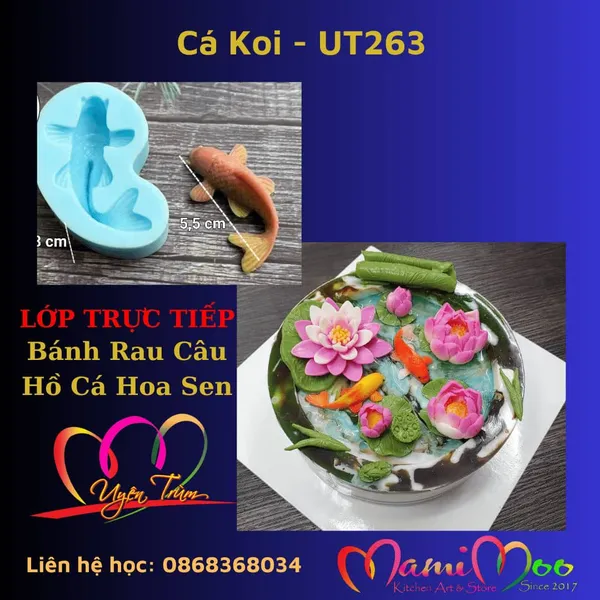 Khuôn Silicon Cá Koi - UT263