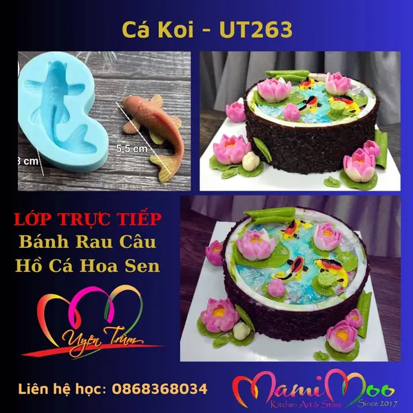 Khuôn Silicon Cá Koi - UT263