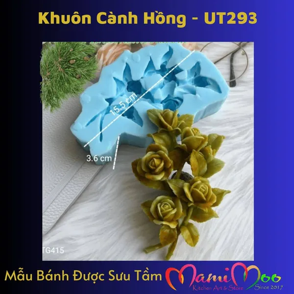 Khuôn Silicon Cành Hồng UT293