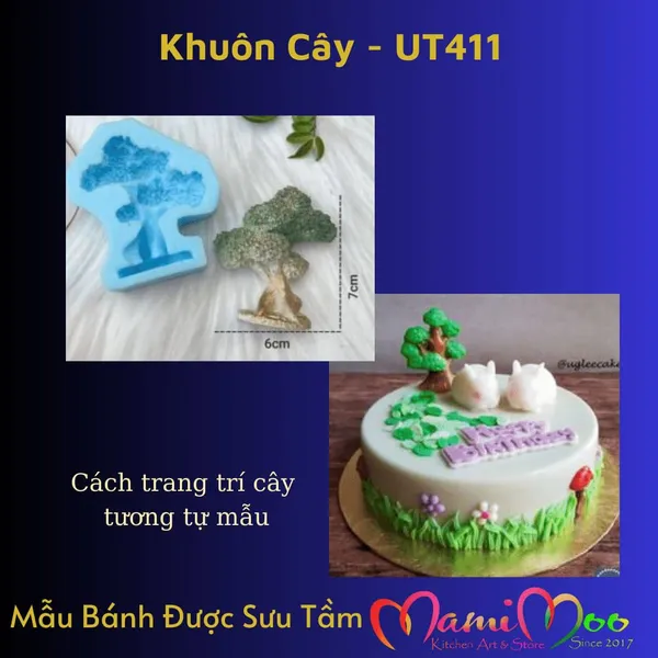 Khuôn Silicon Khuôn Cây - UT411