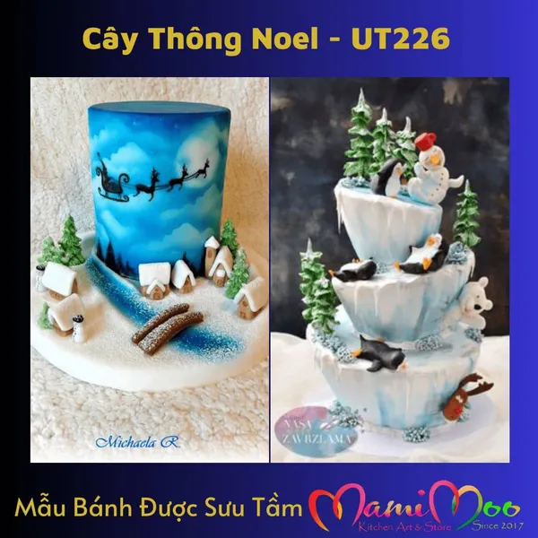 Khuôn Silicon Cây Thông Noel - UT226