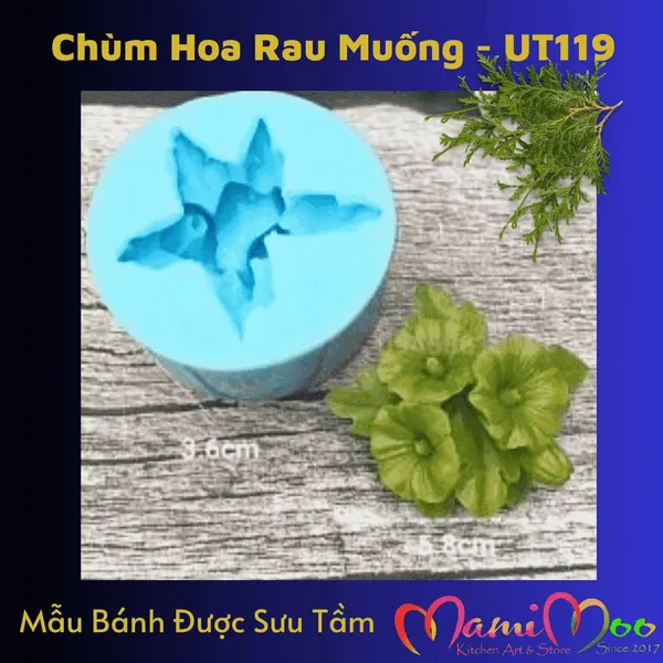 Khuôn Silicon Chùm Hoa Rau Muống - UT119