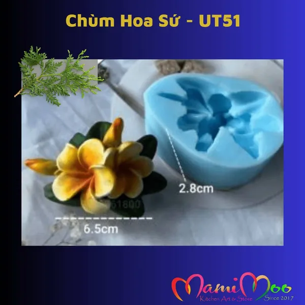 Khuôn Silicon Chùm Hoa Sứ - UT51