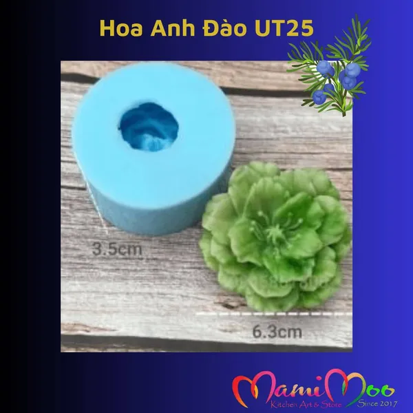 Khuôn Silicon Hoa Anh Đào - UT25