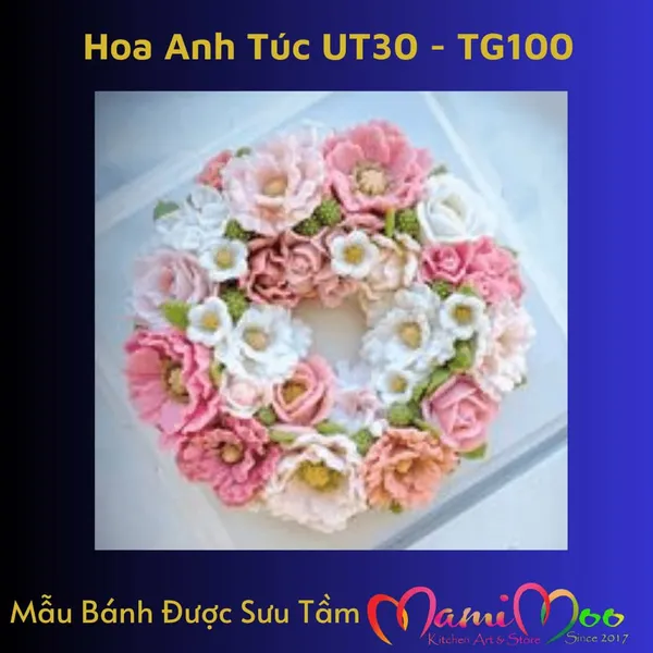 Khuôn Silicon Hoa Anh Túc - UT30