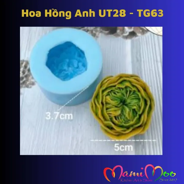 Khuôn Silicon Hoa Hồng Anh Hàn Quốc - UT28