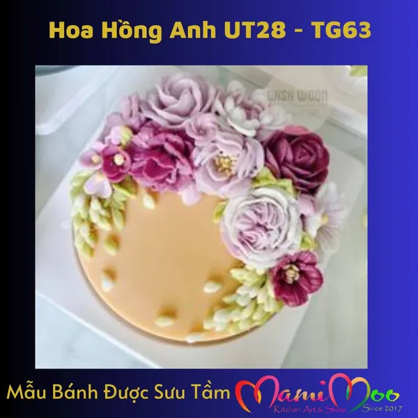Khuôn Silicon Hoa Hồng Anh Hàn Quốc - UT28