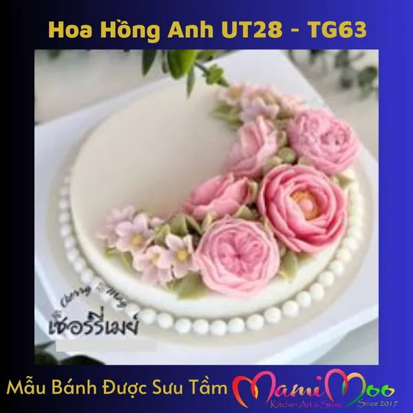 Khuôn Silicon Hoa Hồng Anh Hàn Quốc - UT28