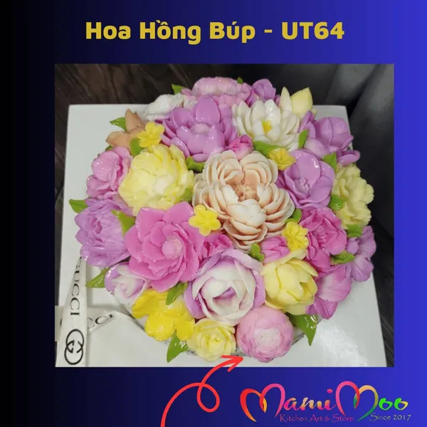 Khuôn Silicon Hoa Hồng Búp Hàn Quốc - UT64