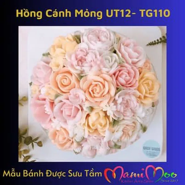 Khuôn Silicon Hoa Hồng Cánh Mỏng - UT12