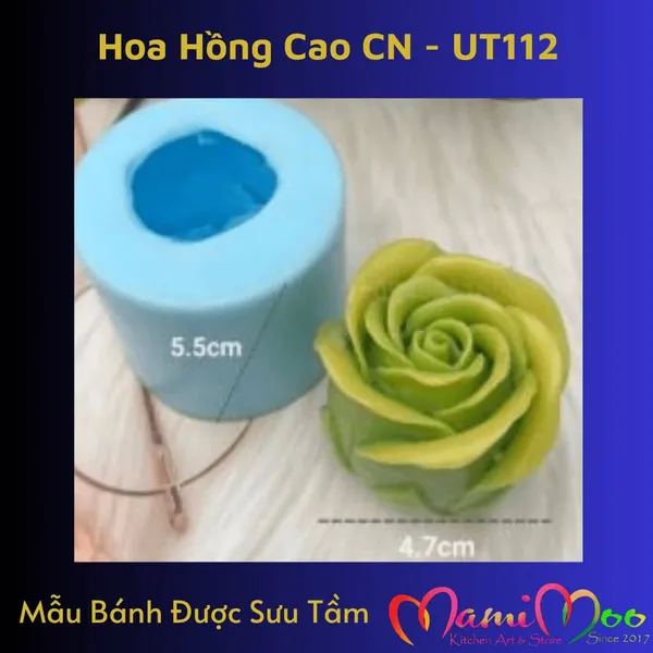 Khuôn Silicon Hoa Hồng Cao CN - UT112