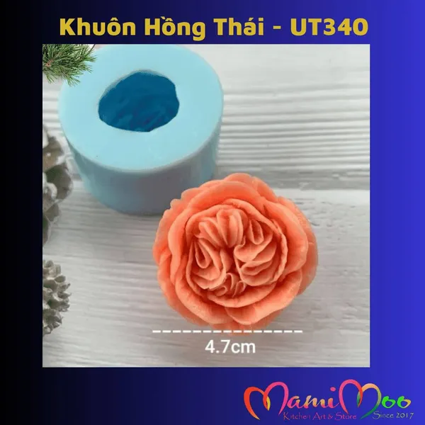 Khuôn Silicon Hoa Hồng Thái - UT340