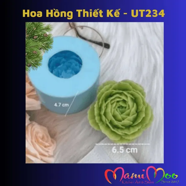 Khuôn Silicon Hoa Hồng Thiết Kế - UT234
