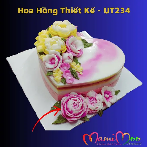 Khuôn Silicon Hoa Hồng Thiết Kế - UT234