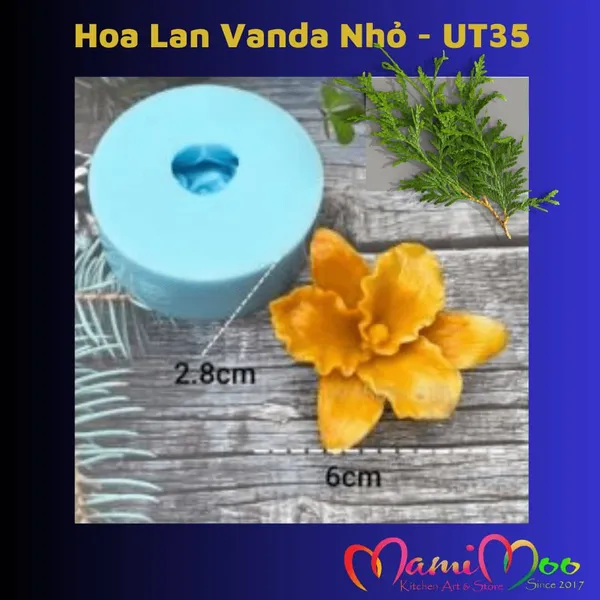 Khuôn Silicon Hoa Lan Vanda Nhỏ - UT35