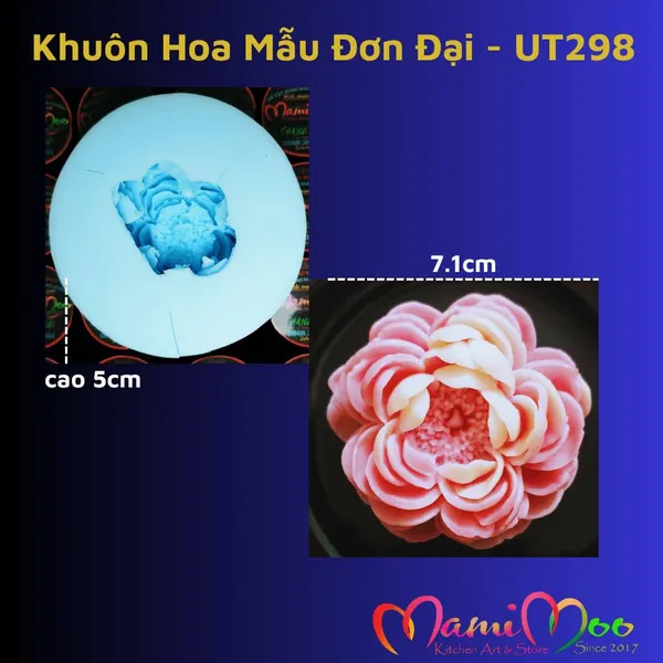 Khuôn Silicon Hoa Mẫu Đơn Đại - UT298