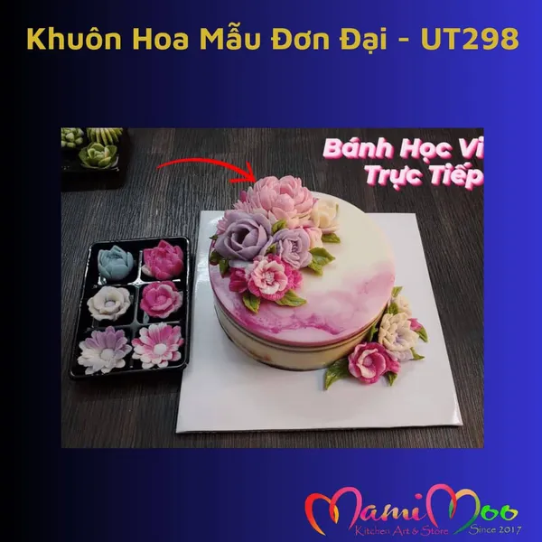 Khuôn Silicon Hoa Mẫu Đơn Đại - UT298