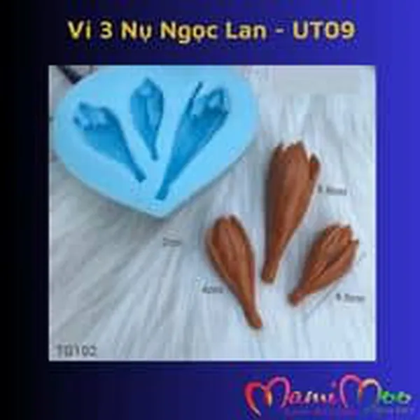 Khuôn Silicon 3 Nụ Hoa Ngọc Lan - UT09