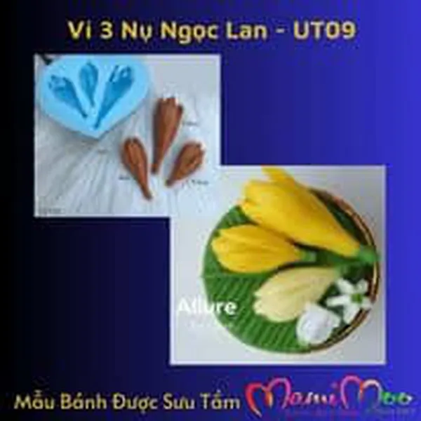 Khuôn Silicon 3 Nụ Hoa Ngọc Lan - UT09