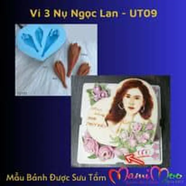 Khuôn Silicon 3 Nụ Hoa Ngọc Lan - UT09