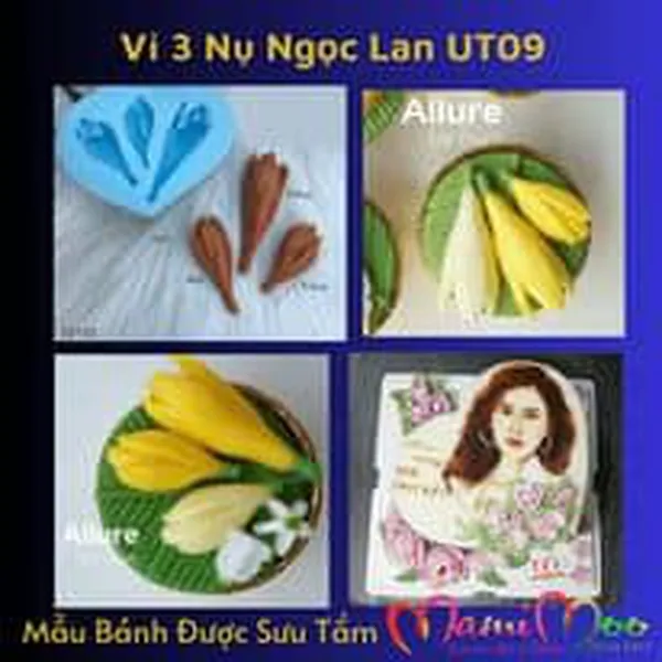 Khuôn Silicon 3 Nụ Hoa Ngọc Lan - UT09