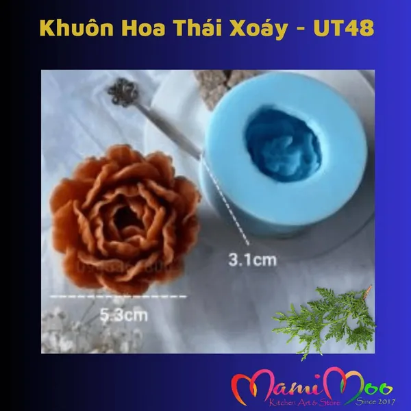 Khuôn Silicon Hoa Thái Xoáy - UT48