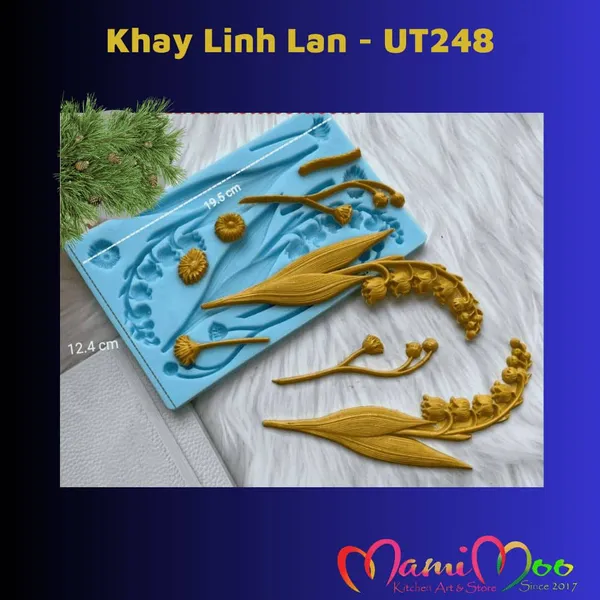 Khuôn Silicon Khay Linh Lan - UT248