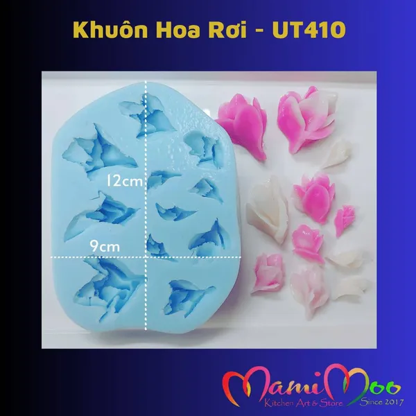 Khuôn Silicon Vỉ Hoa Rơi - UT410