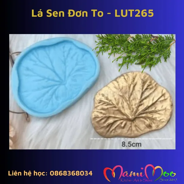 Khuôn Silicon Lá Sen Đơn To - LUT265