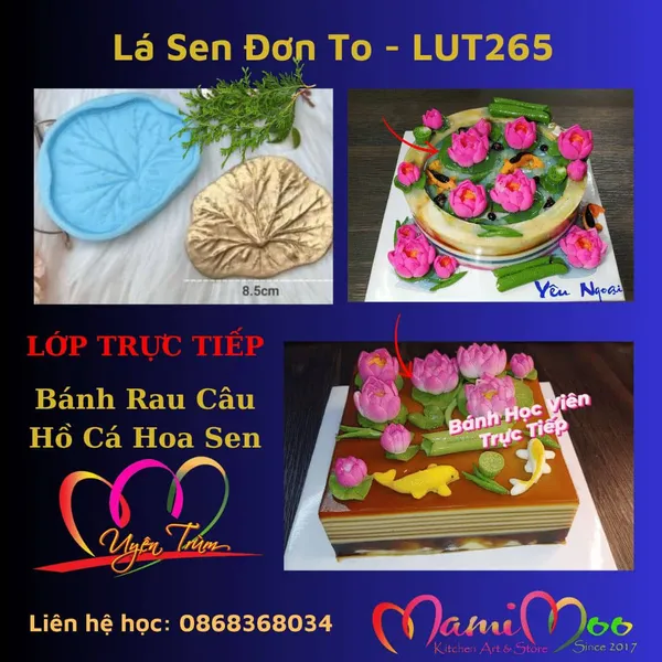 Khuôn Silicon Lá Sen Đơn To - LUT265