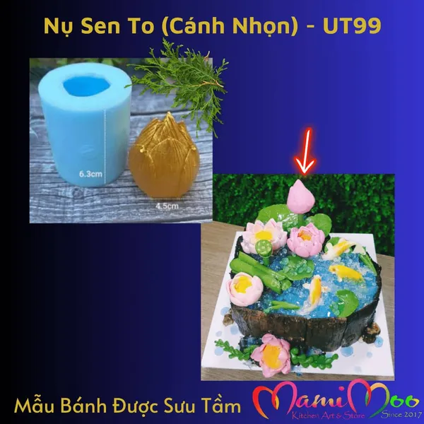 Khuôn Silicon Búp Sen To - UT99