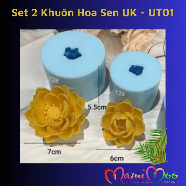 Khuôn Silicon 2 Hoa Sen UK - UT01