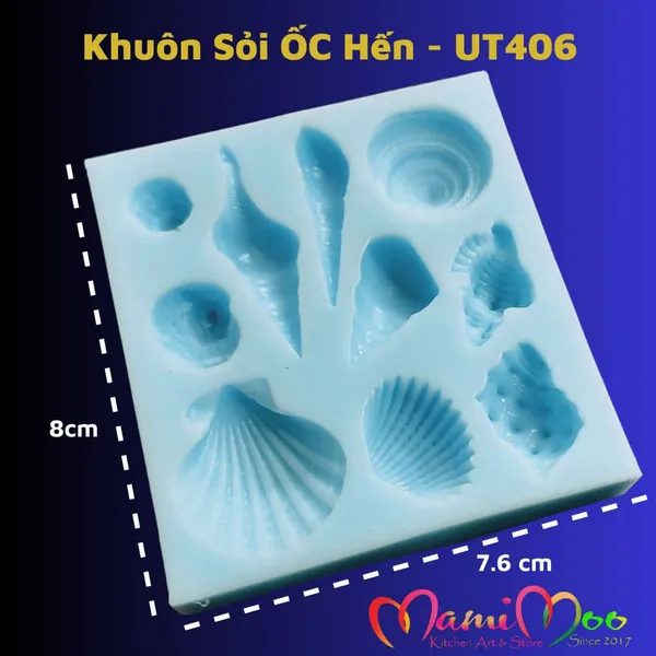 Khuôn Silicon Sỏi Ốc Hến - UT406