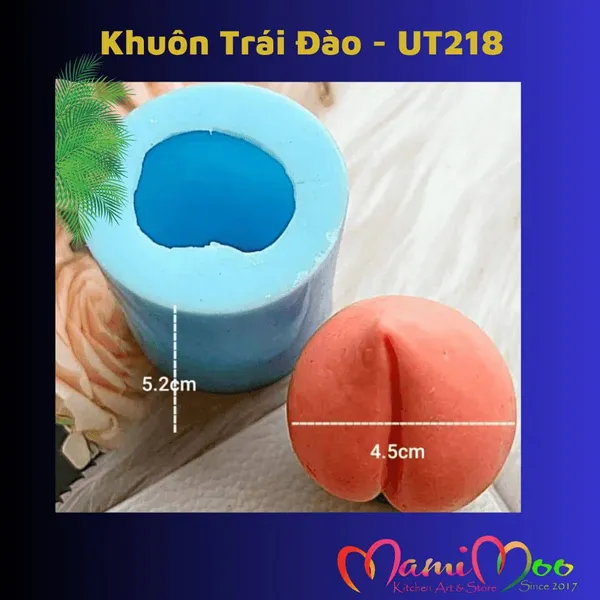 Khuôn Silicon Trái Đào - UT218