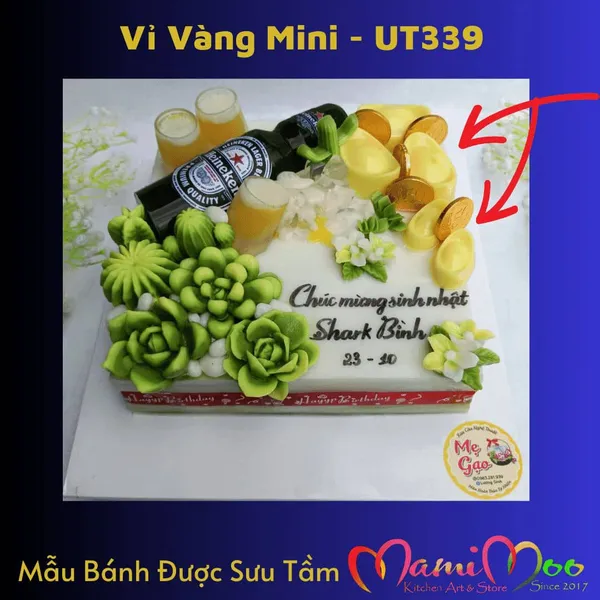 Khuôn Silicon Vỉ Vàng Mini - UT339