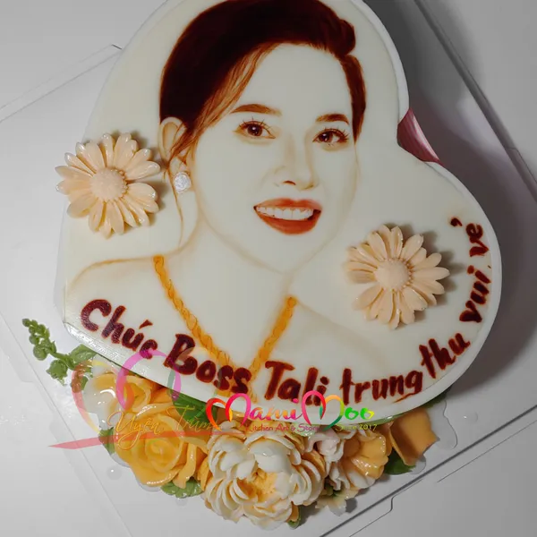 Bánh Rau Câu Vẽ Chân Dung THEO YÊU CẦU size 24cm