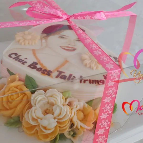 Bánh Rau Câu Vẽ Chân Dung THEO YÊU CẦU size 24cm