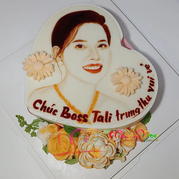 Bánh Rau Câu Vẽ Chân Dung THEO YÊU CẦU size 24cm