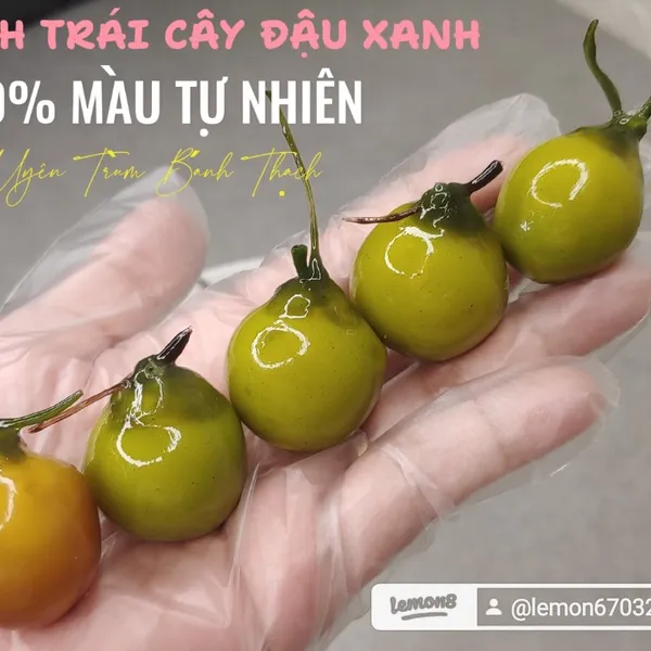 Lớp Bánh Rau Câu Trái Cây Đậu Xanh Màu Tự Nhiên