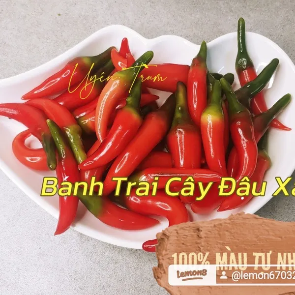 Lớp Bánh Rau Câu Trái Cây Đậu Xanh Màu Tự Nhiên