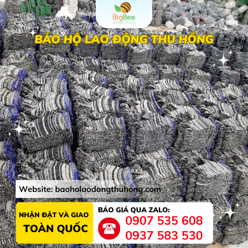 Xưởng bao tay bảo hộ muối tiêu 50g 10 ngàn đôi bao tay bảo hộ muối tiêu 50g dệt kim sẵn tại xưởng